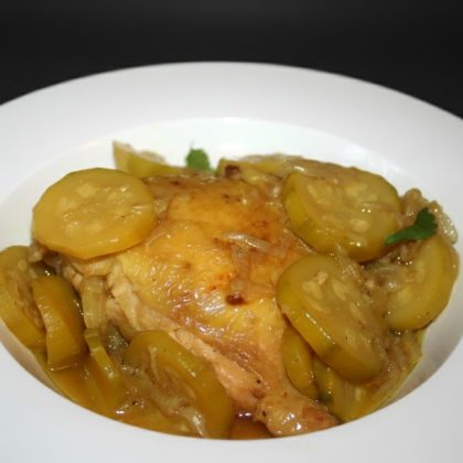 צלי עוף וקישואים