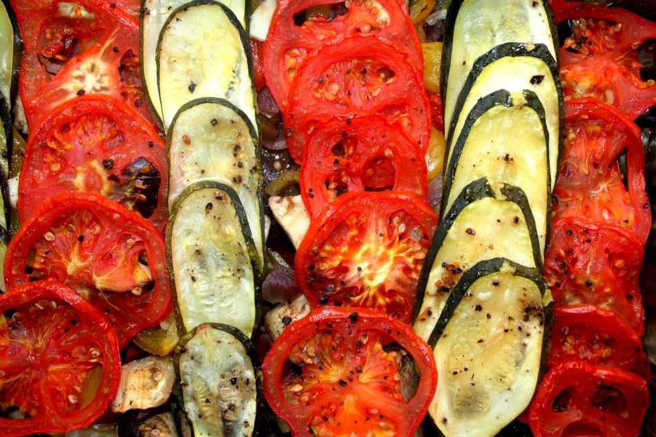 ירקות אפויים בסגנון יווני