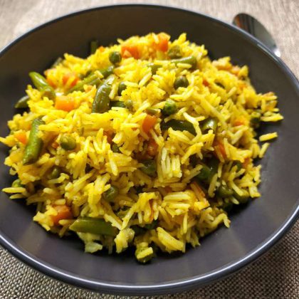 אורז הודי עם ירקות