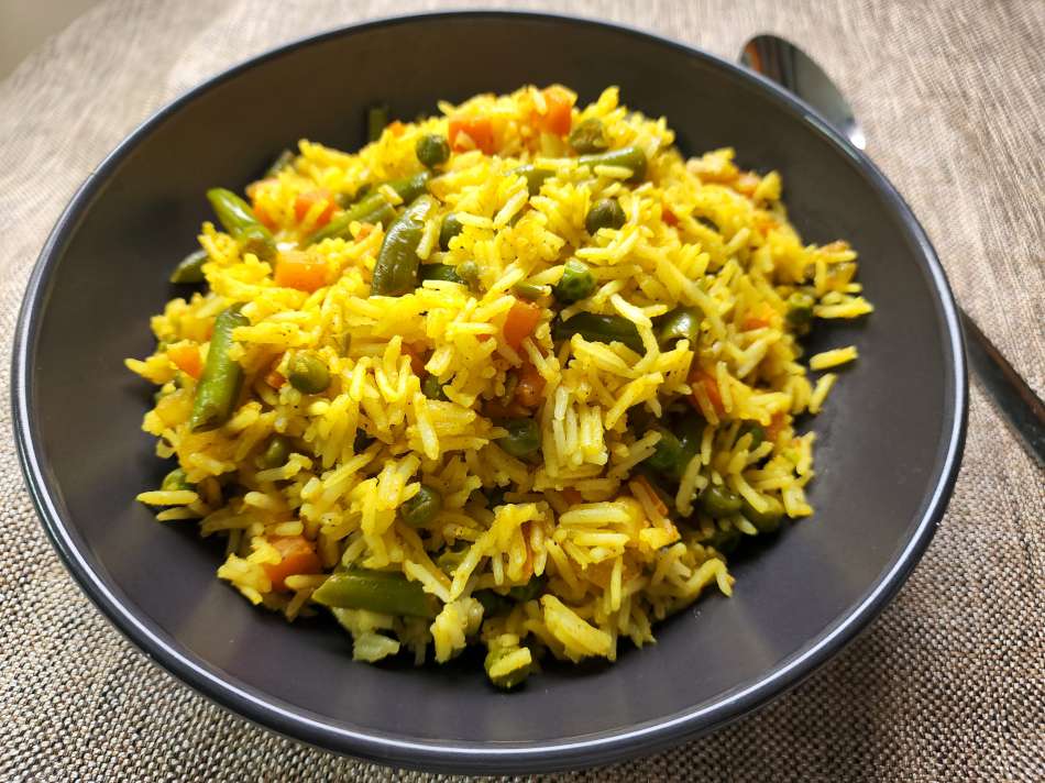 אורז הודי עם ירקות